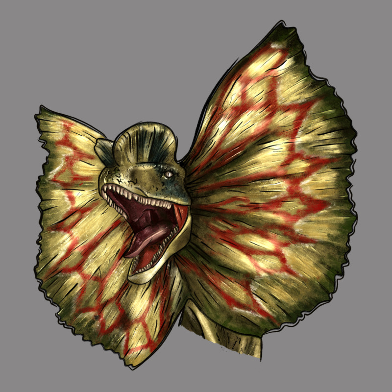 Dilophosaurus Face Vintage Tee by LillyAllenDesigns | Teevron