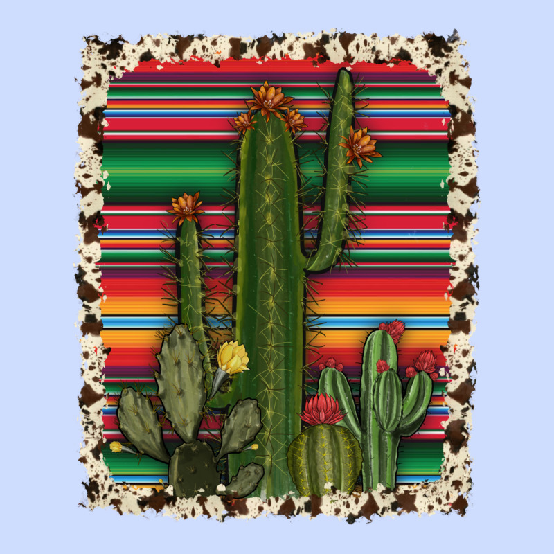 Serape Cowhide Cacti Urban Heavy Tee by RanaPortraitStore | Teevron
