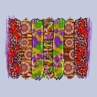 Mardi Gras Crawfish Brushstrokes Long Sleeve Tee | Teevron