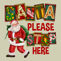 Santa Please Stop Here Heavy Core Tee | Teevron