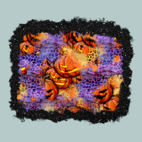 Halloween Pumpkin And Leopard Background Heavy Core Tee | Teevron