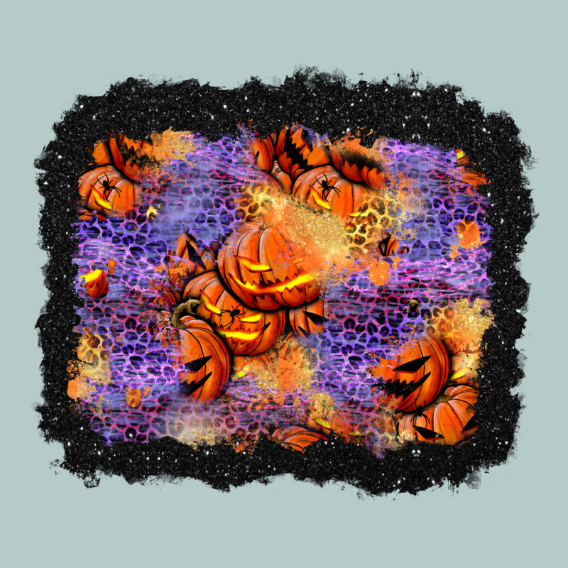Halloween Pumpkin And Leopard Background Heavy Core Tee by BundleAndBundleShop | Teevron