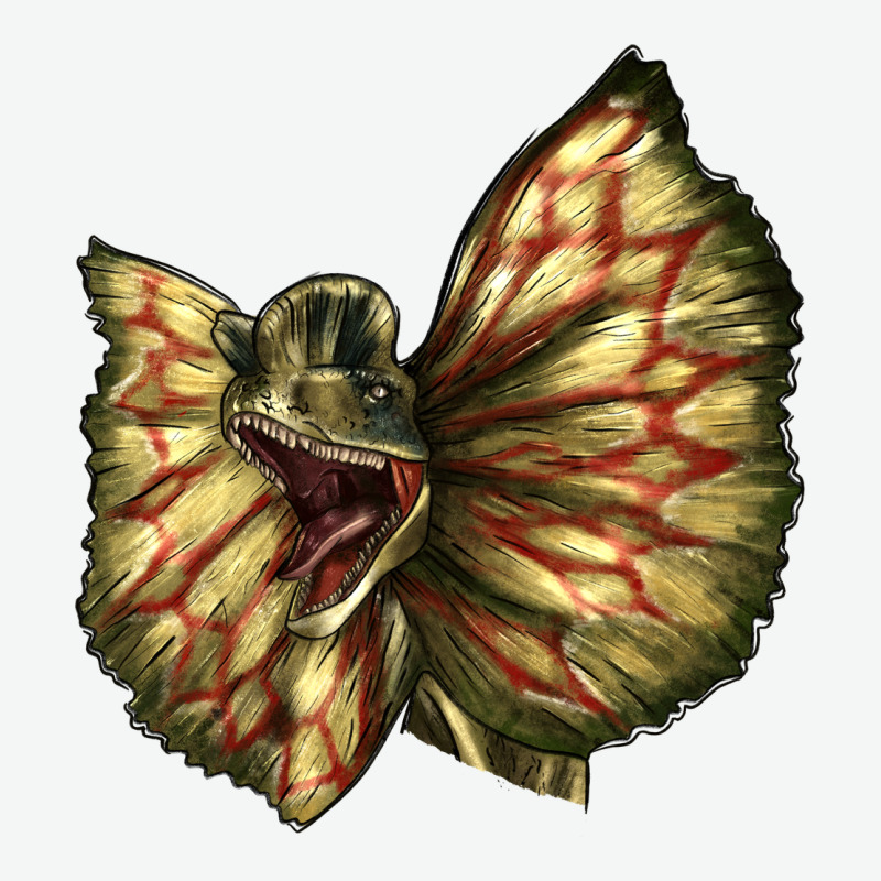 Dilophosaurus Face Urban Heavy Tee by LillyAllenDesigns | Teevron