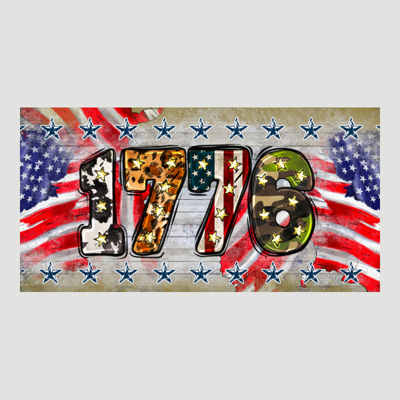 1776 4th Of July License Plate Classic Tee by BarkalooDesign | Teevron