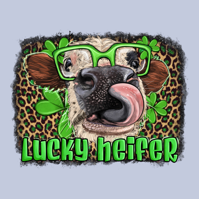 Lucky Heifer With Glasses St Patricks Long Sleeve Tee by Artiststas | Teevron