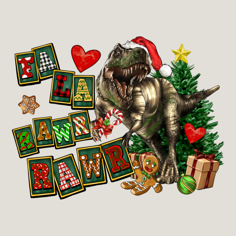 Fa La La Trex Christmas Heavy Core Tee by FaDigitalArtStudio | Teevron