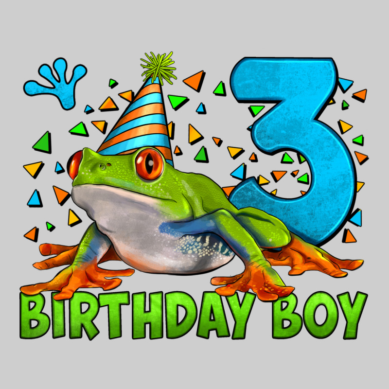 Birthday Boy Frog Age 3 Premium Tee by LillyAllenDesigns | Teevron