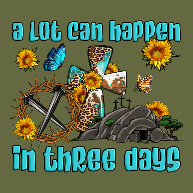 Easter A Lot Can Happen In Three Days Western Sunflowers Long Sleeve Tee by Artiststas | Teevron