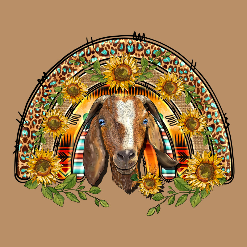 Western Leopard Sunflower Goat Rainbow Vintage Hoodie by BarkalooDesign | Teevron