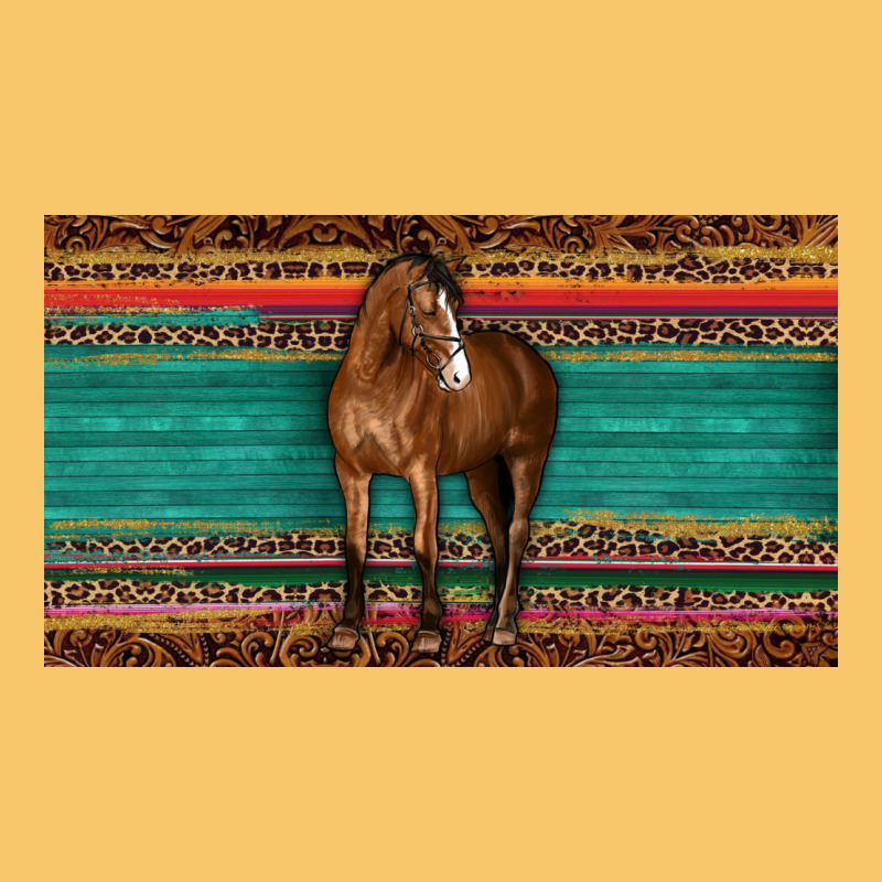 Western Horse Serape Tooled Leather Leopard  Sippy Cup Vintage Hoodie by BarkalooDesign | Teevron