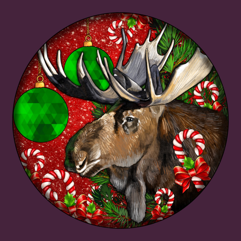 Moose Buck Deer Christmas Premium Tee by LillyAllenDesigns | Teevron