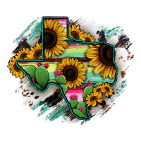 Texas Map Sunflower Cactus Serape | Teevron