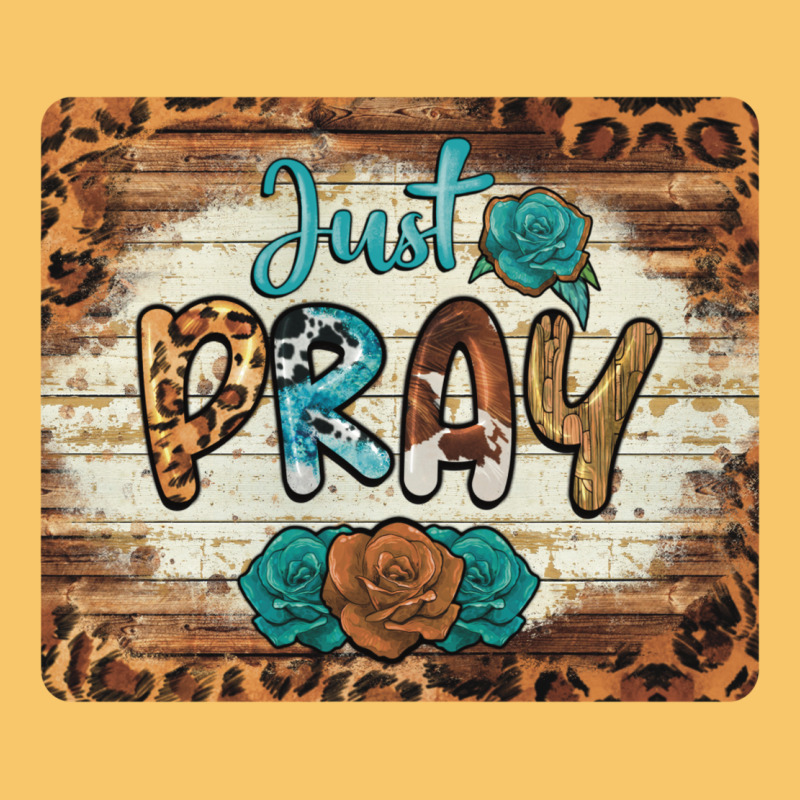 Just Pray Mousepad Vintage Hoodie by BarkalooDesign | Teevron