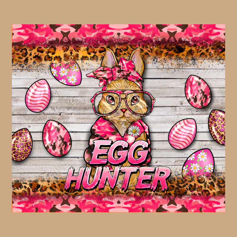 Easter Pink Camouflage Egg Hunter  Bunny Vintage Hoodie by BarkalooDesign | Teevron