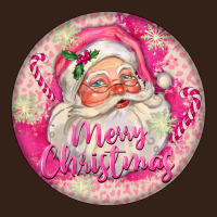Pink Merry Christmas Santa Heavy Core Tee | Teevron
