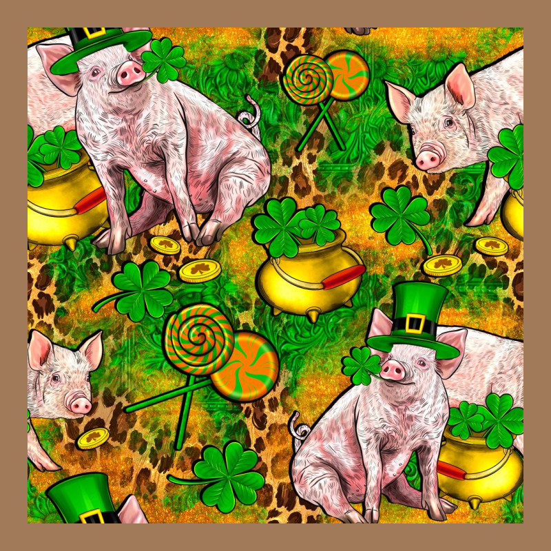 St. Patrick's Day Pig And Candy Pot Of Gold Classic Tee by FaDigitalArtStudio | Teevron