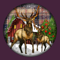 Elk Buck Deer Christmas Premium Tee | Teevron
