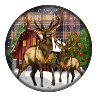 elk buck deer christmas | Teevron