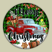 Merry Christmas Truck Heavy Core Tee | Teevron