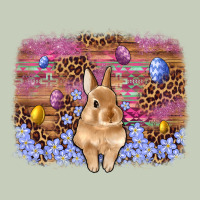Easter Bunny Egg Leopard Background Long Sleeve Tee | Teevron