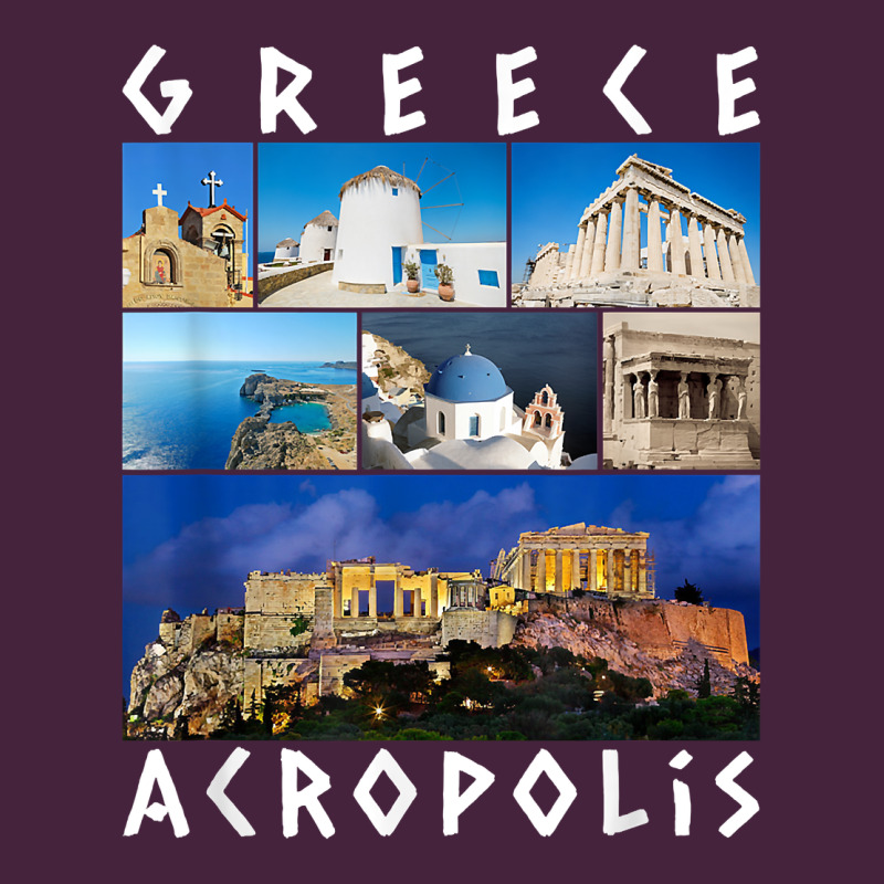 Greece Acropolis Famous Sights Gallery Traveler Souvenir T Shirt Classic Tee by baoMotion | Teevron