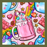 Unicorn Coffe Cup And Star With Rainbow Seamless Pattern Bbs Classic Tee | Teevron
