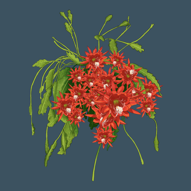 Red Orchid Cactus Urban Heavy Tee by LillyAllenDesigns | Teevron