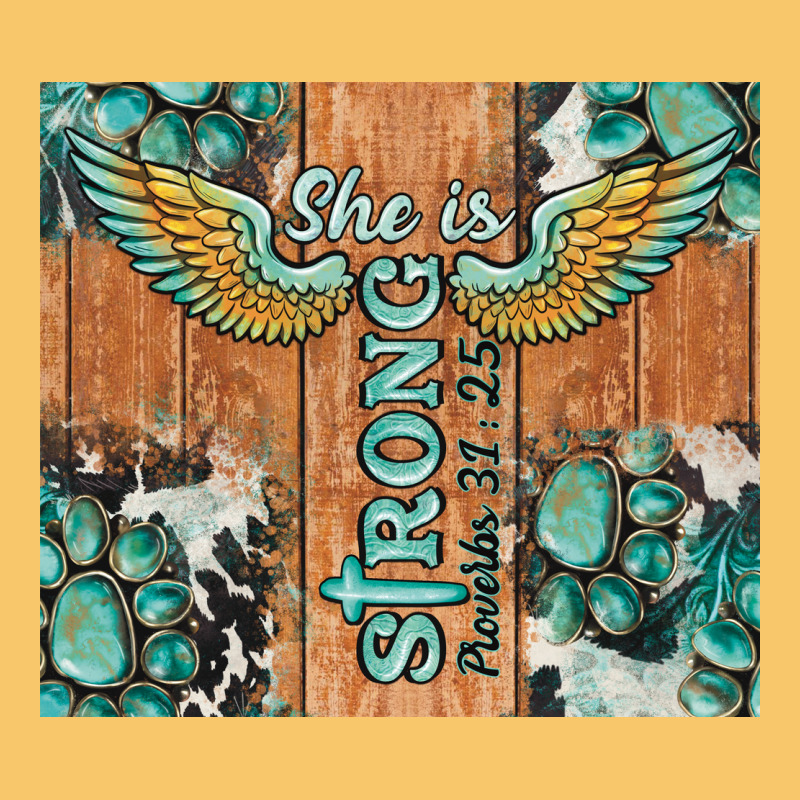 She Is Strong Tumbler Vintage Hoodie by BarkalooDesign | Teevron