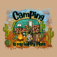 Camping Is My Happy Place Vintage Hoodie | Teevron