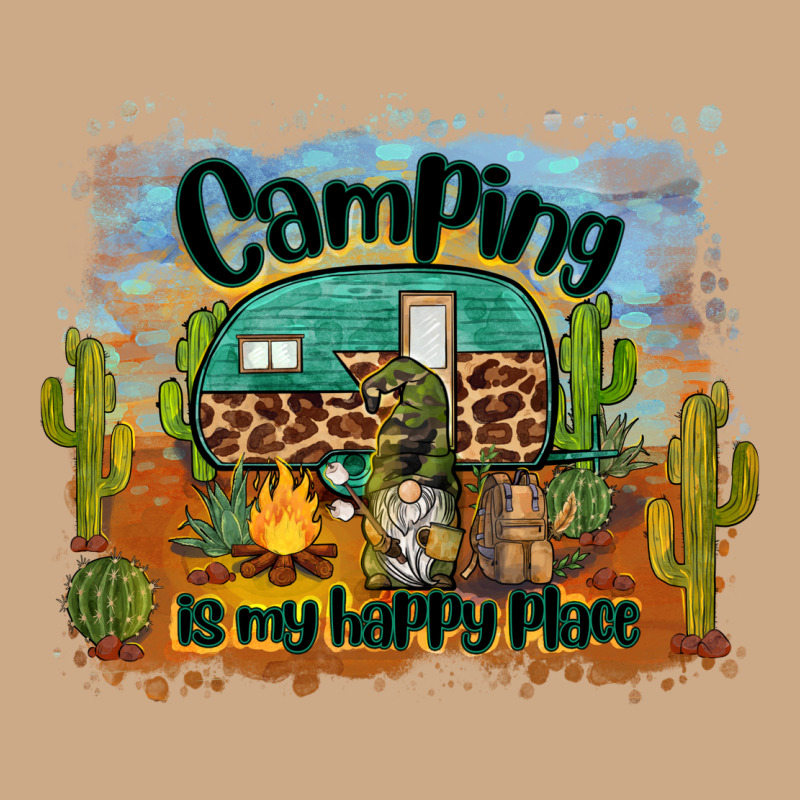 Camping Is My Happy Place Vintage Hoodie by BarkalooDesign | Teevron