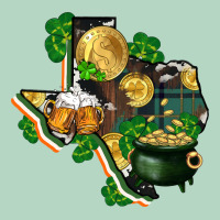 Texas Map St Patrick's Day Classic Tee | Teevron