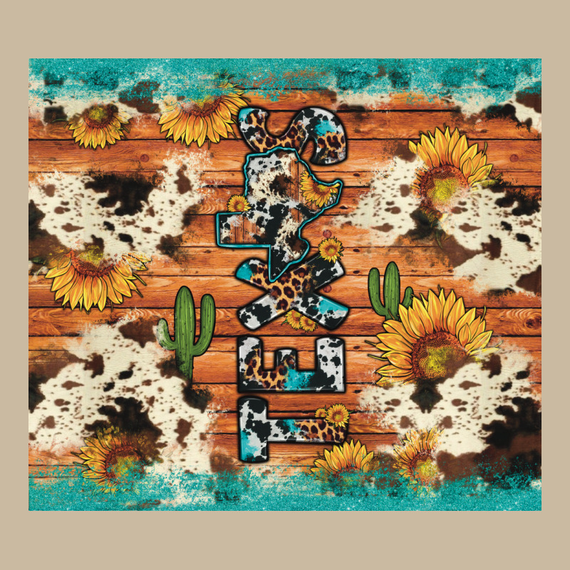 Texas Sunflower Cactus Cowhide Long Sleeve Tee by Artiststas | Teevron