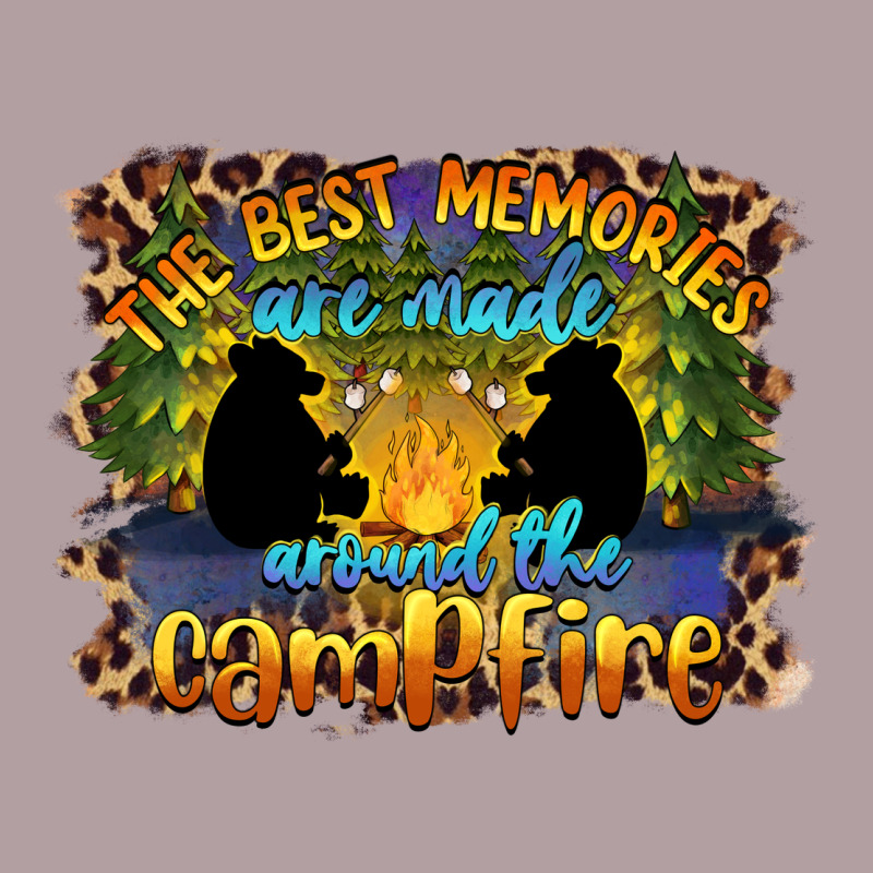 The Best Memories Are Made Around The Campfire Camping Vintage Hoodie by BarkalooDesign | Teevron