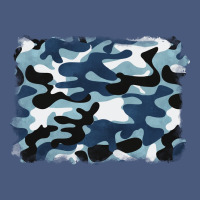 Blue Camouflage Background Vintage Hoodie | Teevron