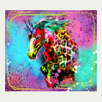 Colorful Unicorn Horse Urban Heavy Tee | Teevron