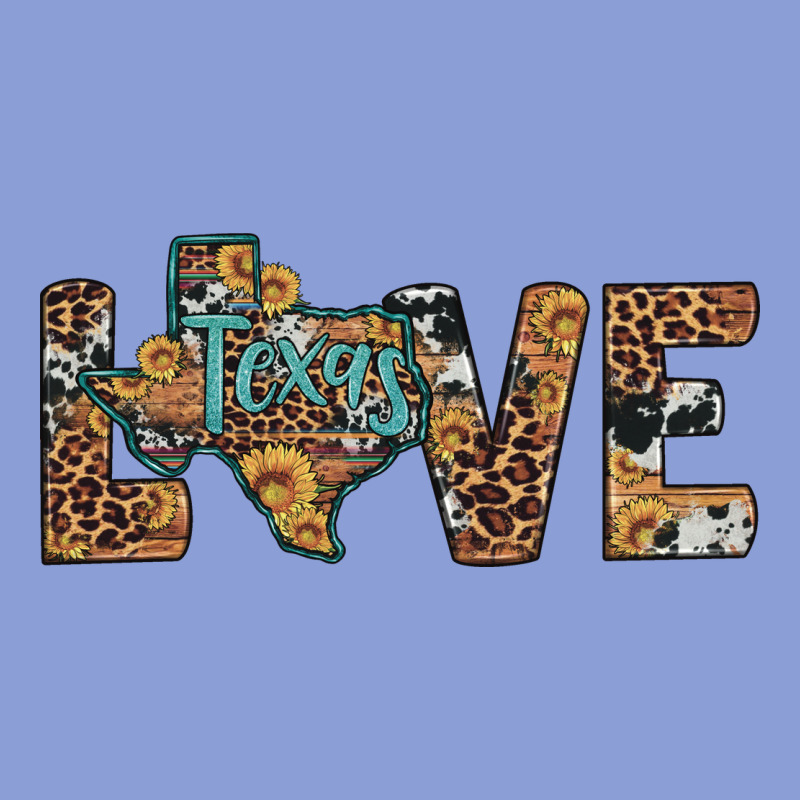 Love Texas Map Sunflower Leopard Cowhide Long Sleeve Tee by Artiststas | Teevron