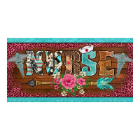 western nurse with medical  symbol caduceus and arrow license plate te | Teevron