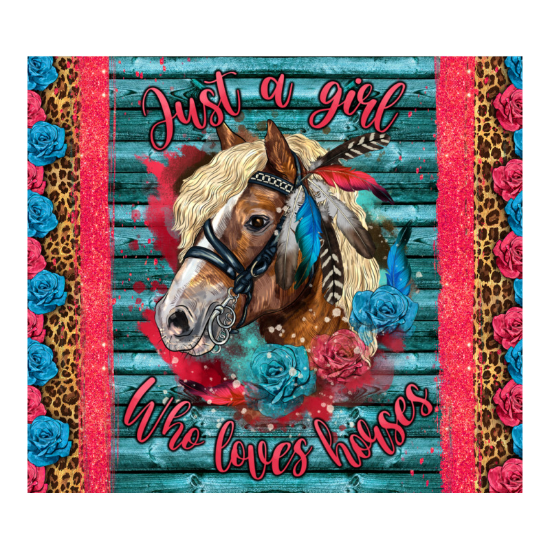 Just A Girl Who Loves Horses Urban Heavy Tee by LillyAllenDesigns | Teevron