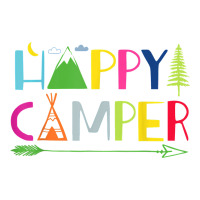 camping arrow camper happy summer camp camping kids 635 | Teevron