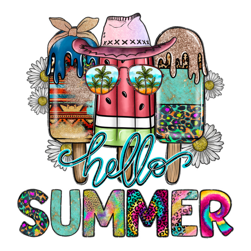 Hello Summer Premium Tee by CowhideDigitalArt | Teevron