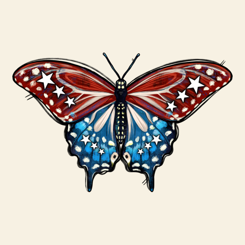 Patriotic American Butterfly Vintage Tee by LillyAllenDesigns | Teevron