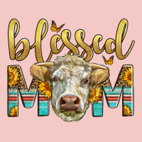 Western Blessed Mom Charolais Bull Urban Heavy Tee | Teevron