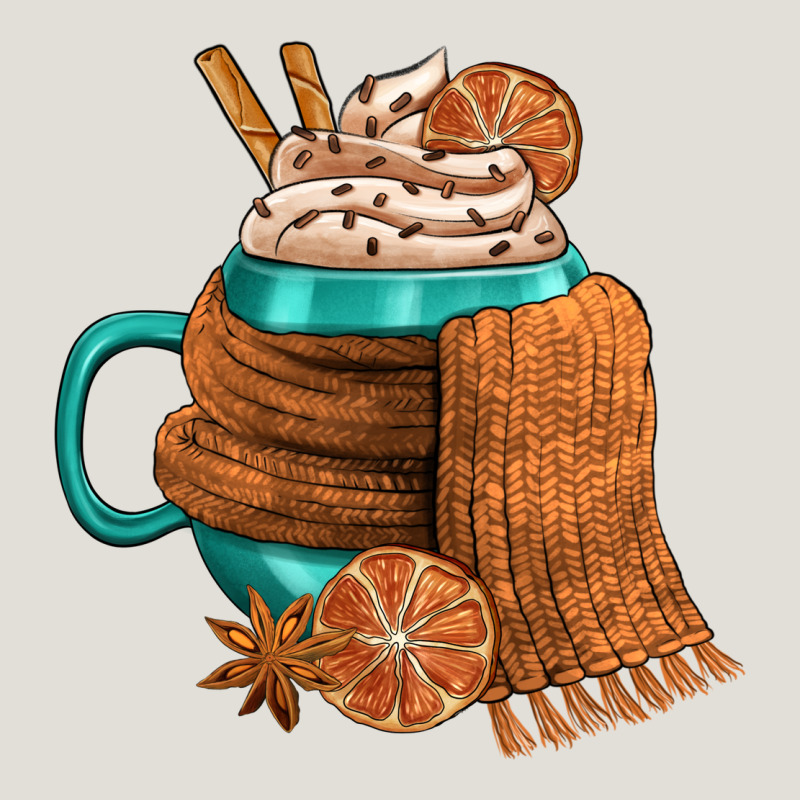 Winter Coffee Cup With Scarf Heavy Core Tee by FaDigitalArtStudio | Teevron