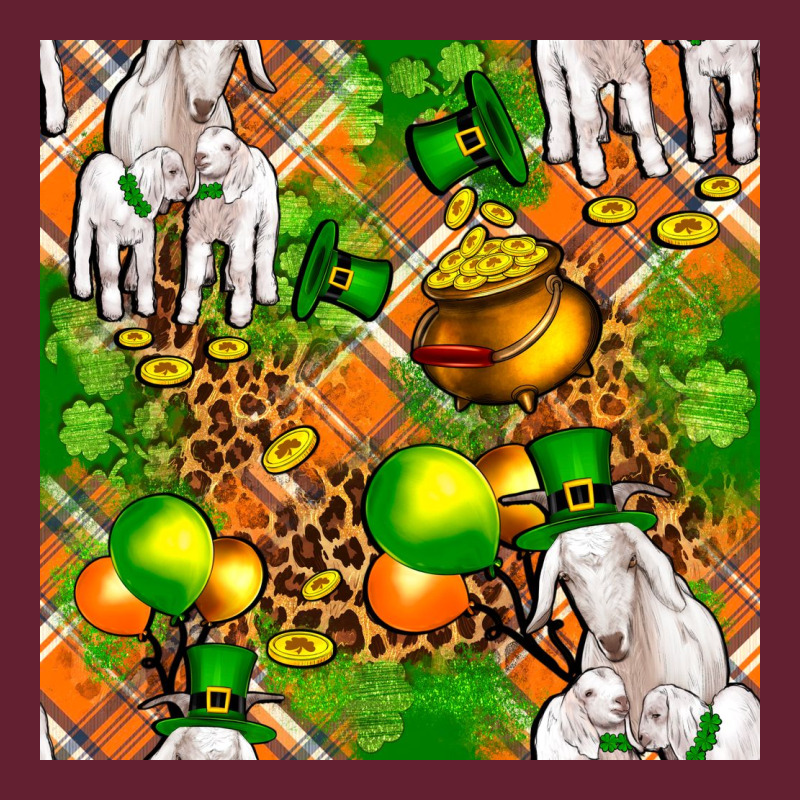 St. Patrick's Goat Family With Balloons Seamless Classic Tee by FaDigitalArtStudio | Teevron
