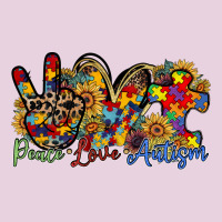 Peace Love Autism Ladies Tee | Teevron
