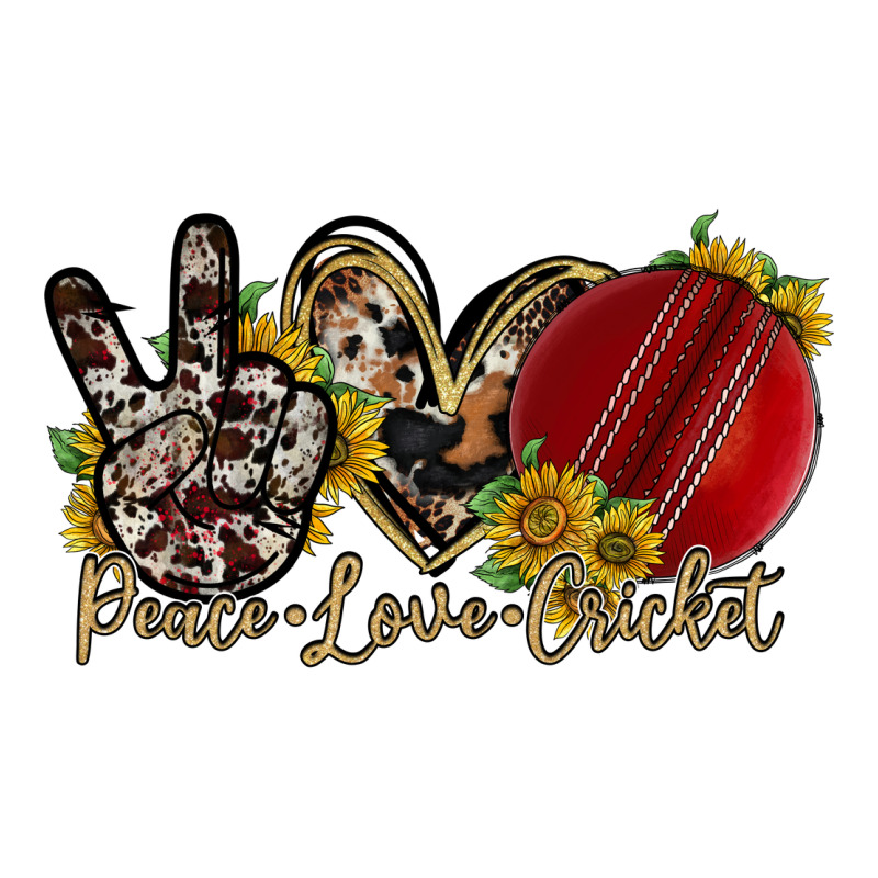 Peace Love Cricket Ladies Tee by RacoonDesign | Teevron