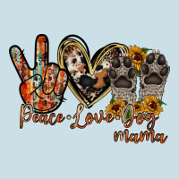 Peace Love Dog Mama Ladies Tee | Teevron
