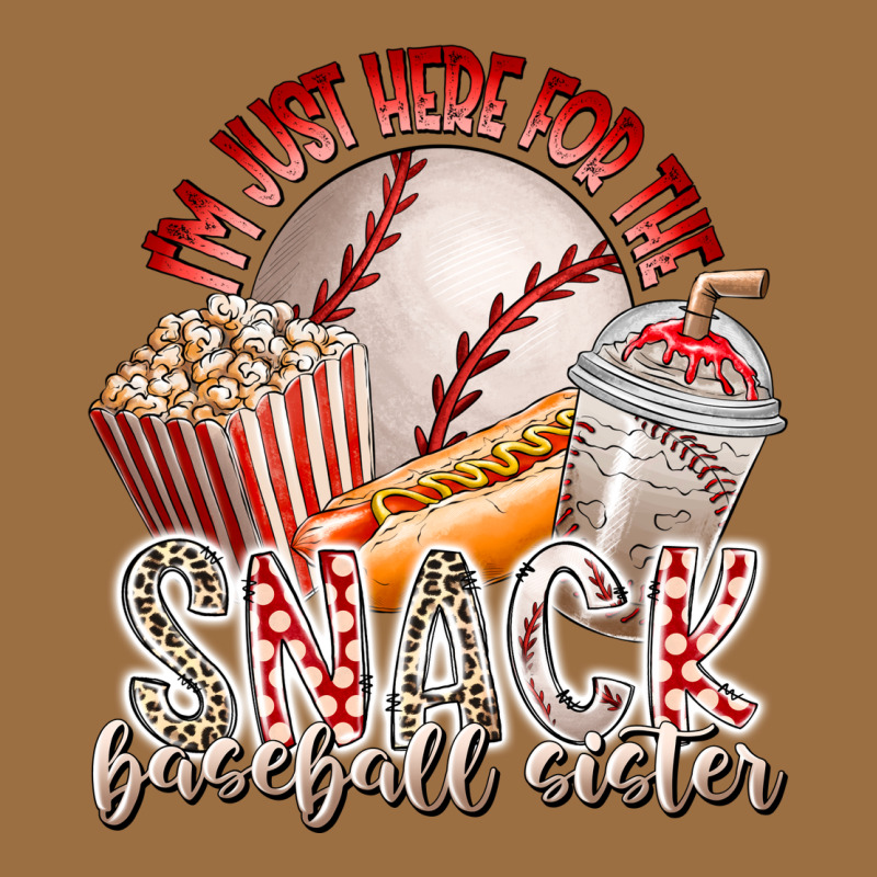 I Am Just Here For The Snack Baseball Sister Vintage Tee by RacoonDesign | Teevron