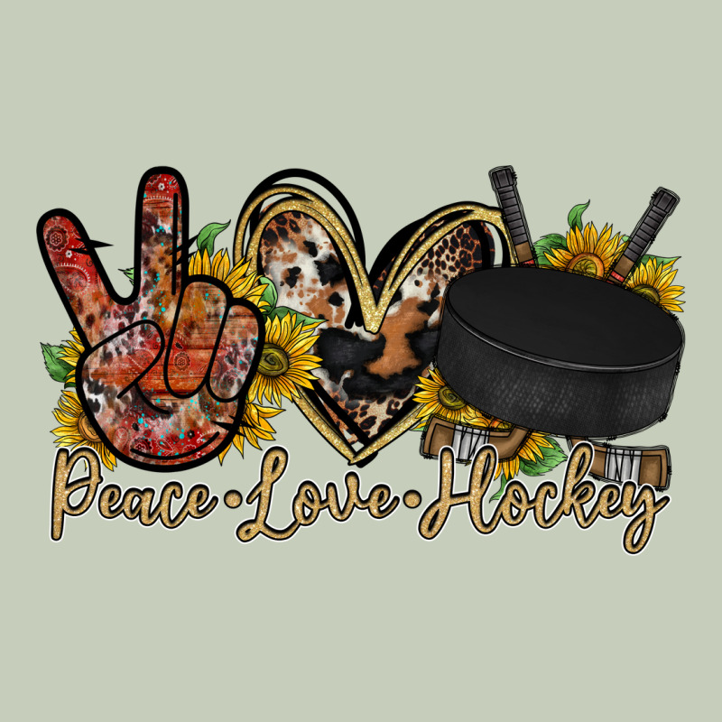 Peace Love Hockey Ladies Tee by RacoonDesign | Teevron