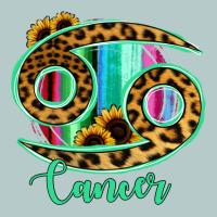 Cancer Zodiac Sign Sunflower Leopard Serape Heavy Core Tee | Teevron